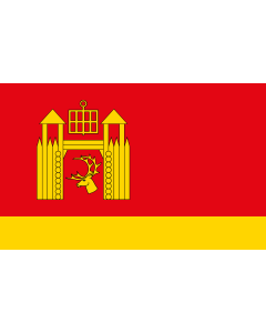 Bandera de  POL gmina Łomża |  bandera horizontal | 1.35m² | 90x150cm 