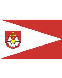 Flag: Gmina Burzenin |  landscape flag | 1.35m² | 14.5sqft | 90x150cm | 3x5ft 