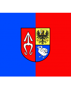 Flag: Chlewiska Commune |  landscape flag | 2.16m² | 23sqft | 140x150cm | 55x60inch 