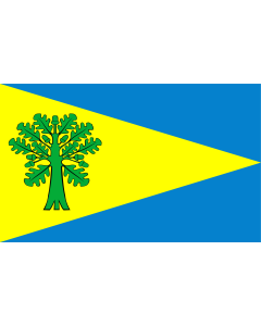 Bandera de  POL gmina Dębowiec województwo śląskie |  bandera horizontal | 1.35m² | 90x150cm 