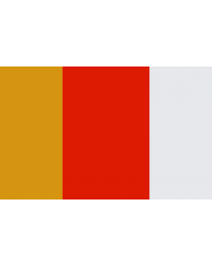 Flag: POL gmina Domaszowice |  landscape flag | 1.35m² | 14.5sqft | 90x150cm | 3x5ft 