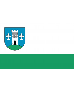 Flag: POL gmina Głowno |  landscape flag | 1.35m² | 14.5sqft | 90x150cm | 3x5ft 