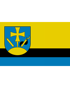 Flag: POL gmina Hyżne |  landscape flag | 2.16m² | 23sqft | 120x180cm | 4x6ft 