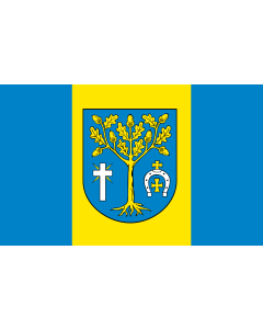 Bandera de  POL gmina Jeżowe |  bandera horizontal | 1.35m² | 90x150cm 