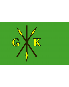 Flag: POL gmina Kije | Gminy Kije |  landscape flag | 2.16m² | 23sqft | 120x180cm | 4x6ft 