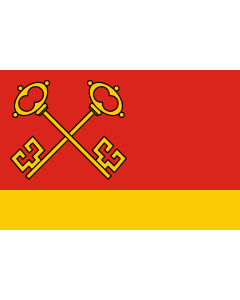 Flag: English Flag of gmina klucze in Poland |  landscape flag | 1.35m² | 14.5sqft | 90x150cm | 3x5ft 