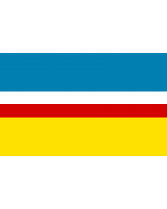 Flag: English Flag of gmina Lubochnia in Poland |  landscape flag | 1.35m² | 14.5sqft | 90x150cm | 3x5ft 