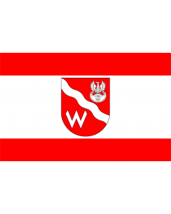 Flag: POL gmina Michałowice |  landscape flag | 1.35m² | 14.5sqft | 90x150cm | 3x5ft 