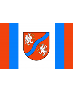 Flag: Mszana Dolna Commune |  landscape flag | 1.35m² | 14.5sqft | 90x150cm | 3x5ft 