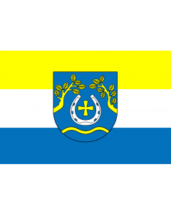 Flag: Nowosolna Commune |  landscape flag | 1.35m² | 14.5sqft | 90x150cm | 3x5ft 