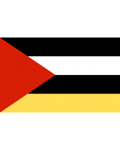 Flag: POL gmina Perzów |  landscape flag | 1.35m² | 14.5sqft | 90x150cm | 3x5ft 