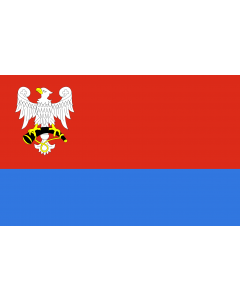 Flag: POL gmina Połaniec |  landscape flag | 1.35m² | 14.5sqft | 90x150cm | 3x5ft 