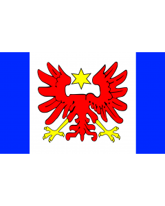 Flag: POL gmina Rędziny |  landscape flag | 1.35m² | 14.5sqft | 90x150cm | 3x5ft 