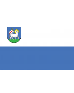 Flag: Gmina Rychtal, Poland |  landscape flag | 1.35m² | 14.5sqft | 90x150cm | 3x5ft 