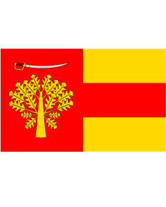 Flag: POL gmina Sobolew |  landscape flag | 1.35m² | 14.5sqft | 90x150cm | 3x5ft 