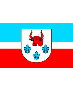 Flag: POL gmina Turek | Gminy Turek |  landscape flag | 1.35m² | 14.5sqft | 90x150cm | 3x5ft 