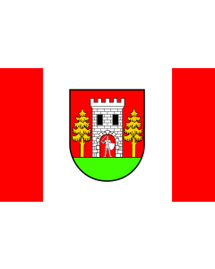 Bandera de  POL gmina Wielbark | Wielbark Commune | Gminy Wielbark  |  bandera horizontal | 0.06m² | 20x30cm  para Banderas de Vehículos Diplomat-Flags 