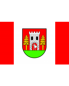 Flag: Wielbark Commune |  landscape flag | 0.06m² | 0.65sqft | 20x30cm | 8x12in 