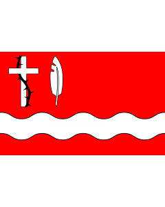 Flag: English Flag of gmina Zabrodzie in Poland |  landscape flag | 2.16m² | 23sqft | 120x180cm | 4x6ft 