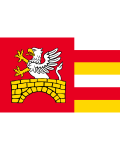 Flag: POL Gmina Zamosc |  landscape flag | 2.16m² | 23sqft | 120x180cm | 4x6ft 