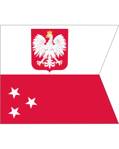 Flag: Admiral of the fleet of Polish Navy |  landscape flag | 2.16m² | 23sqft | 130x160cm | 50x60inch 