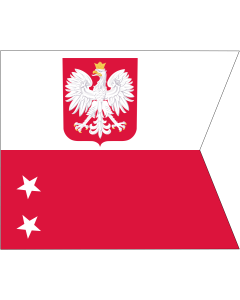 Flag: Vice-admiral of the fleet of Polish Navy |  landscape flag | 2.16m² | 23sqft | 130x160cm | 50x60inch 