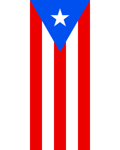 Banner-Flagge:  Puerto Rico  |  Hochformat Fahne | 3.5m² | 300x120cm 
