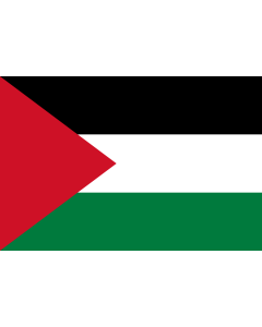 Flag: Palestine |  landscape flag | 0.375m² | 4sqft | 50x75cm | 1.5x2.5ft 