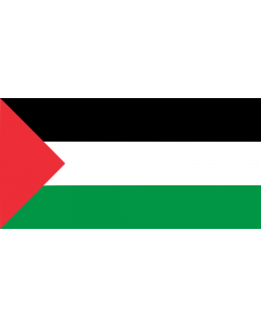 Flag: A variant of the flag of Palestine used in different periods of its history |  landscape flag | 1.35m² | 14.5sqft | 80x160cm | 30x60inch 