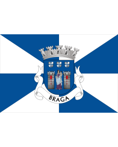 Flag: Braga District |  landscape flag | 0.06m² | 0.65sqft | 20x30cm | 8x12in 