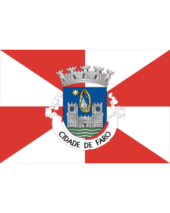 Flag: Faro District |  landscape flag | 0.06m² | 0.65sqft | 20x30cm | 8x12in 