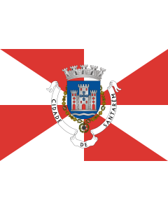 Flag: Santarém District |  landscape flag | 0.06m² | 0.65sqft | 20x30cm | 8x12in 