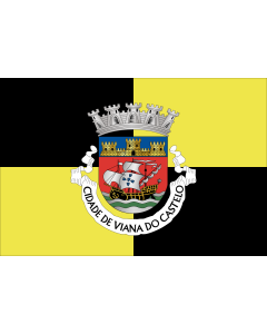 Flag: Viana do Castelo District |  landscape flag | 0.06m² | 0.65sqft | 20x30cm | 8x12in 