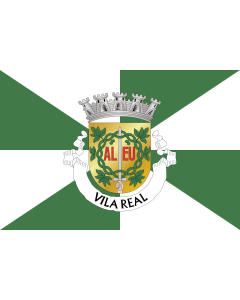 Flag: Vila Real District |  landscape flag | 0.06m² | 0.65sqft | 20x30cm | 8x12in 