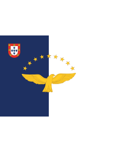 Flag: Azores |  landscape flag | 1.35m² | 14.5sqft | 90x150cm | 3x5ft 