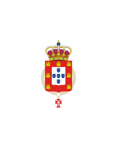 Flagge: Large John V of Portugal with Order of Christ | King John V of Portugal  1706-1750  with Order of Christ  |  Querformat Fahne | 1.35m² | 100x130cm 
