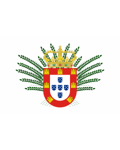 Flagge: Large Portugal  1616 | No acervo da Biblioteca Nacional de Portugal tem a obra Bandeiras navaes portuguezas desde o XV seculo até á actualidade  1896  e lá tem as seguintes informações  Em 1616 foi odoptada  |  Querformat Fahne | 1.35m² | 90x150cm