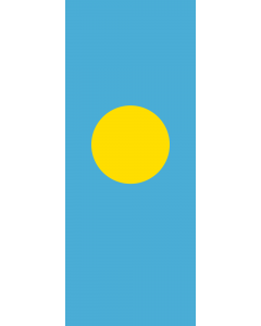 Flag: Palau |  portrait flag | 3.5m² | 38sqft | 300x120cm | 10x4ft 