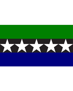 Bandera de  Aimeliik | Aimeliik  state within Palau  - colours and dimensions based on template at Aimeliik |  bandera horizontal | 2.16m² | 120x180cm 