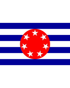 Bandera de  Ngarchelong  old | Ngarchelong  previous flag for state within Palau  - colours and dimensions based on template at Ngarchelong |  bandera horizontal | 2.16m² | 120x180cm 
