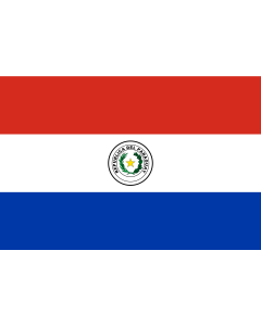 Flag: Paraguay |  landscape flag | 0.96m² | 10sqft | 80x120cm | 2.5x4ft 