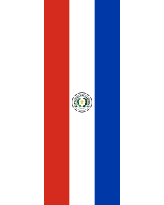 Bandiera: Striscione verticale Paraguay | bandiera ritratto | 6&nbsp;m² | 400&nbsp;×&nbsp;150&nbsp;cm 