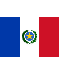 Bandera de  Paraguay  1813-1840 |  bandera horizontal | 2.16m² | 120x180cm 