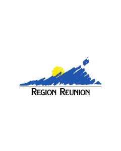 Table-Flag / Desk-Flag: Réunion 15x25cm