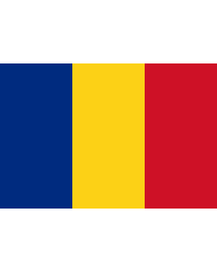 Bandera: Rumania |  bandera paisaje | 0.135m² | 30x45cm 