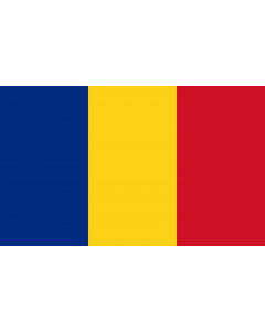 Flag: Romania |  landscape flag | 2.4m² | 26sqft | 120x200cm | 4x7ft 