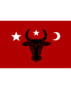 Flag: Naval ensign of Moldavia 2 |  landscape flag | 1.35m² | 14.5sqft | 90x150cm | 3x5ft 