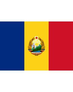 Flag: Romania  1965-1989 | Romania |  landscape flag | 0.06m² | 0.65sqft | 20x30cm | 8x12in 