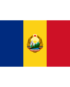 Bandera: Romania  1965-1989 | Romania |  bandera paisaje | 1.35m² | 90x150cm 