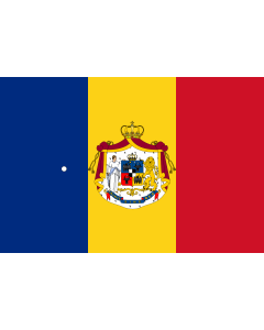 Flagge: XL Romanian Army Flag - 1867 official model | NOT THE FLAG OF THE PRINCIPALITY OF ROMANIA! The PRINCIPALITY of Romania used the standard Romanian tricolor  |  Querformat Fahne | 2.16m² | 120x180cm 